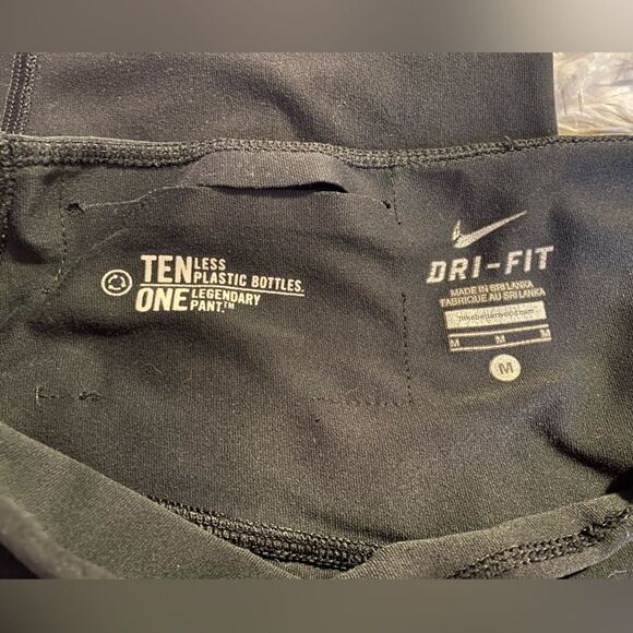 Nike Dri-Fit Black Capri Leggings, Medium - Picture 5 of 6
